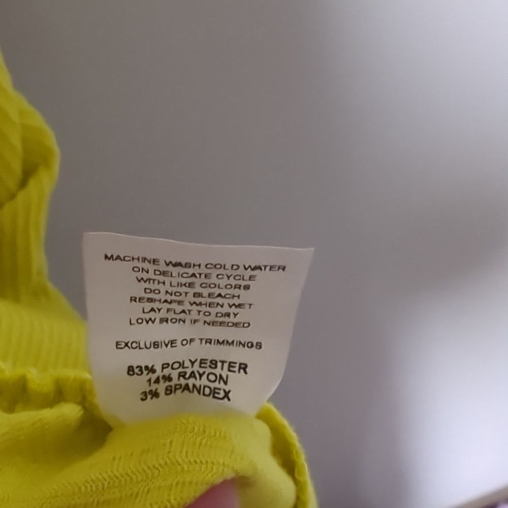 NWT Antistar Yellow Tank Dress - Picture 7 of 7